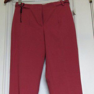 NEW Women's Massimo Dutti COTTON Blend Pants size 4 Eu 36, salmon color